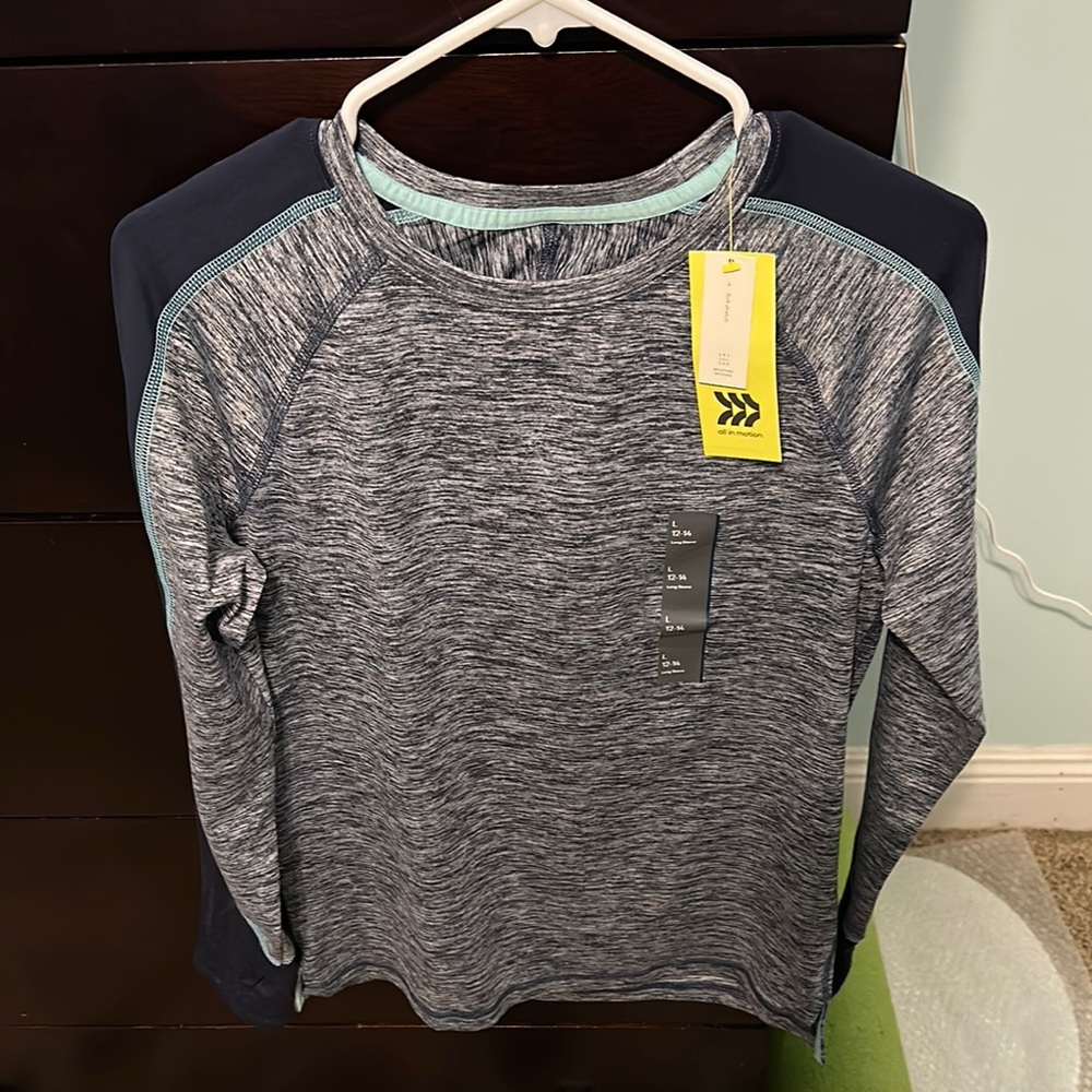 All in Motion Blue Long Sleeve Tee